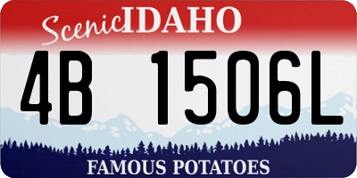 ID license plate 4B1506L