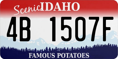 ID license plate 4B1507F