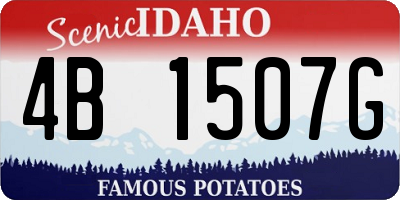 ID license plate 4B1507G