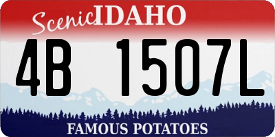 ID license plate 4B1507L