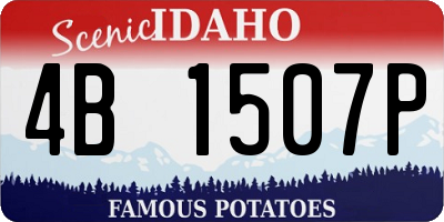 ID license plate 4B1507P