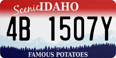 ID license plate 4B1507Y