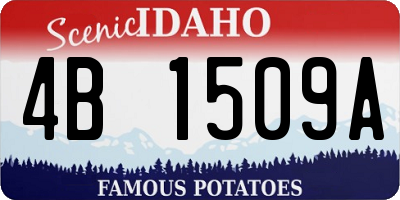 ID license plate 4B1509A