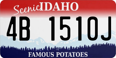 ID license plate 4B1510J