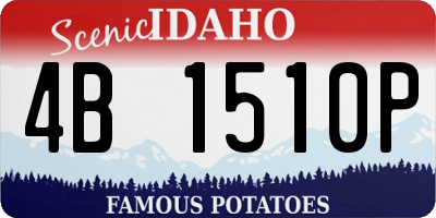 ID license plate 4B1510P