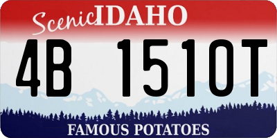ID license plate 4B1510T