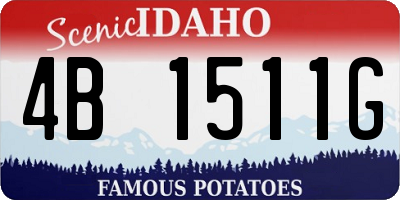 ID license plate 4B1511G