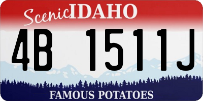ID license plate 4B1511J