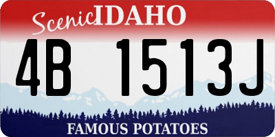 ID license plate 4B1513J