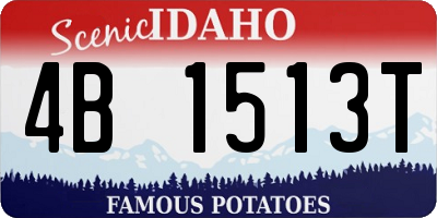 ID license plate 4B1513T