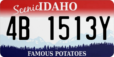 ID license plate 4B1513Y