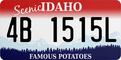 ID license plate 4B1515L