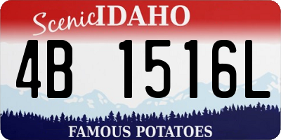 ID license plate 4B1516L