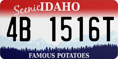 ID license plate 4B1516T