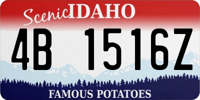 ID license plate 4B1516Z