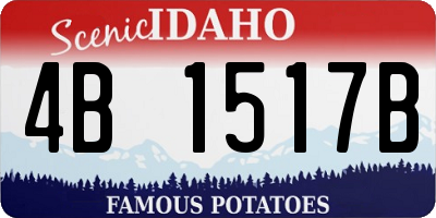 ID license plate 4B1517B