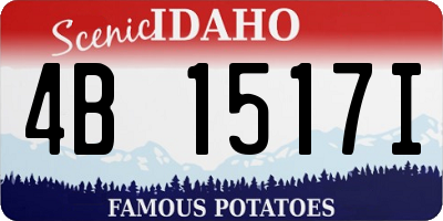 ID license plate 4B1517I