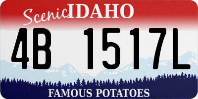 ID license plate 4B1517L