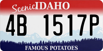 ID license plate 4B1517P