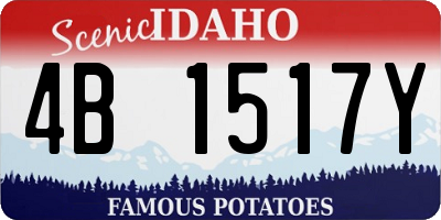 ID license plate 4B1517Y