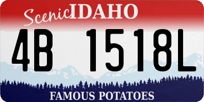 ID license plate 4B1518L