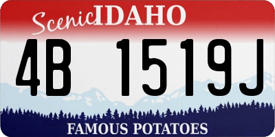 ID license plate 4B1519J