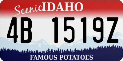 ID license plate 4B1519Z