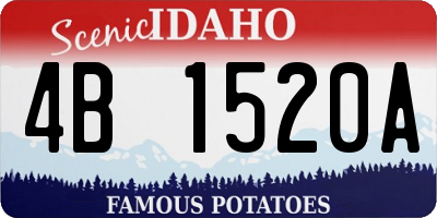 ID license plate 4B1520A