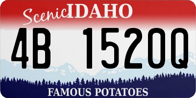 ID license plate 4B1520Q