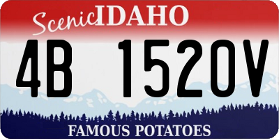 ID license plate 4B1520V