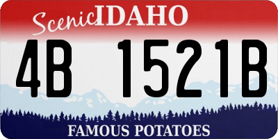 ID license plate 4B1521B