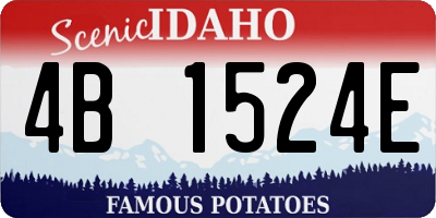 ID license plate 4B1524E