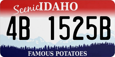 ID license plate 4B1525B