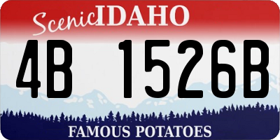 ID license plate 4B1526B