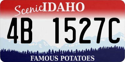 ID license plate 4B1527C