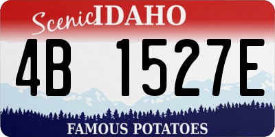 ID license plate 4B1527E