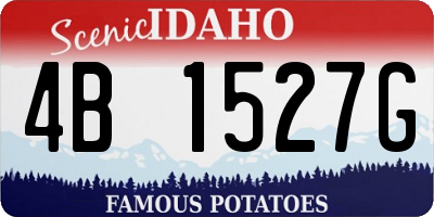 ID license plate 4B1527G