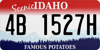ID license plate 4B1527H