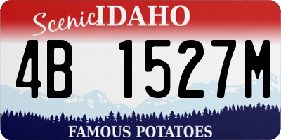 ID license plate 4B1527M