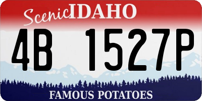 ID license plate 4B1527P