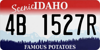 ID license plate 4B1527R