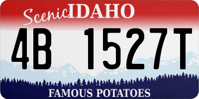 ID license plate 4B1527T