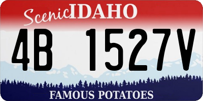 ID license plate 4B1527V