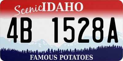 ID license plate 4B1528A