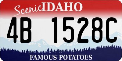 ID license plate 4B1528C