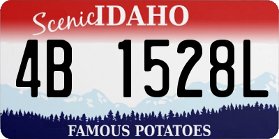 ID license plate 4B1528L
