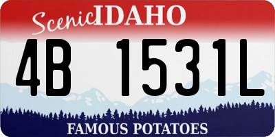 ID license plate 4B1531L