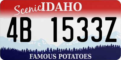 ID license plate 4B1533Z