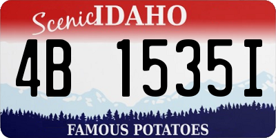 ID license plate 4B1535I