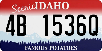 ID license plate 4B1536Q